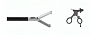 Зажим KOCHER с насечкой, 3х4 агрессивных зуба, 2 подвижные бранши, 5 мм, 330 мм, с отключаемой кремальерой