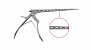 Выкусыватель ламинэктомический Kerrison, вверх 40 град., с выталкивателем, деликатный, 4 мм, ширина раскрытия 10 мм, Clean wave, длина 20 см