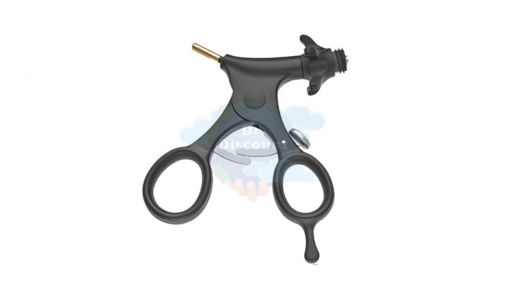 Щипцы-пулёвки Tenaculum, бранши 35 мм, 1х1 зуб, 2 подвижные бранши, 10 мм, 330 мм, c отключаемой кремальерой